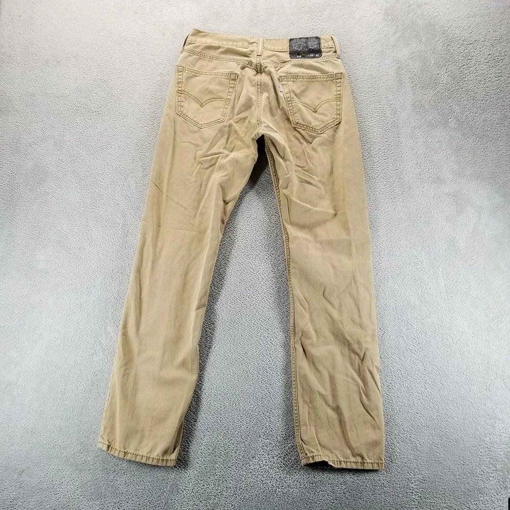 Levis 514 Jeans Mens 29x32 Beige Regular Straight‎ Light Wash Casual Comfort